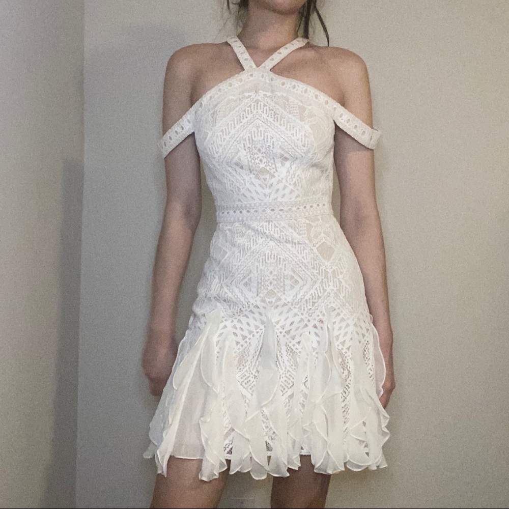 BCBG white dress